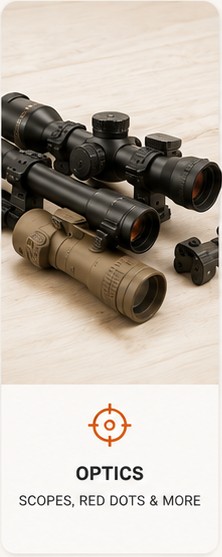 Optics - Scopes, red dots & more